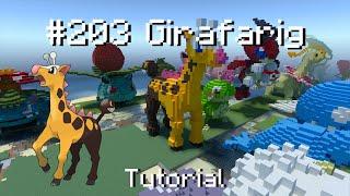 How to build a Pokémon Girafarig statue in Minecraft (Tutorial)