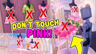 Dress To Impress But DON'T TOUCH PINK! In DTI on Roblox