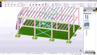 Настройка автосоединений, получение планов и схем расположений металлоконструкций в Tekla Structures