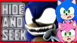 Sonic and Amy watch DING DONG HIDE AND SEEK Song [SONIC.EXE - Full SFM Animation Halloween Special]