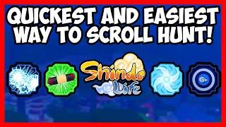 THE *QUICKEST* AND EASIEST WAY TO SCROLL HUNT IN SHINDO LIFE! (ROBLOX)