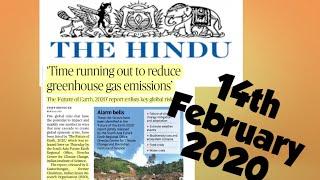 The Hindu Newspaper 14th February 2020