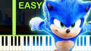 Speed Me Up | Sonic The Hedgehog Movie - EASY Piano Tutorial