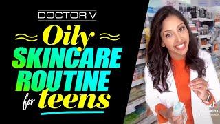 Doctor V - Oily Skincare Routine For Teens | Skin Of Colour | Brown Or Black Skin | #shorts