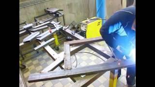 DIY cnc steel router build part 1.1 - side structure timelapse