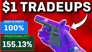 The MOST PROFITABLE CS2 Trade Ups UNDER $1! (NO RISK)