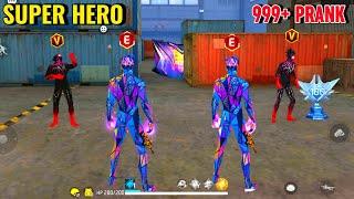 No Internet Prank With Super Hero Bundle | 999+ Prank लेकिन Real Y GAMING आ गया  Garena Free Fire 