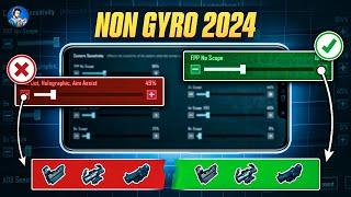 MAKE YOUR PERFECT NON GYRO SENSITIVITY 2024 | BEST NON GYRO SENSITIVITY FOR LASER SPRAY (BGMI/PUBG)