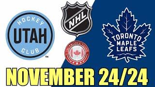 Toronto Maple Leafs vs Utah HC NOV 24 24 w/Superbman