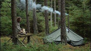 BUSHCRAFT TRIP - HOT TENT, SPOON CARVING, TABLE, RACK, REINDEER SKIN, BILLHOOK, YAKUT KNIFE