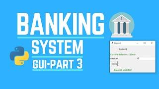 Create a custom GUI banking system using python for beginners (Tkinter)-   Part 3