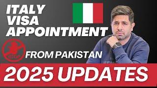 Italy Visa Appointment Latest Updates from Pakistan| Italy Embassy Appointment New Rules in 2025