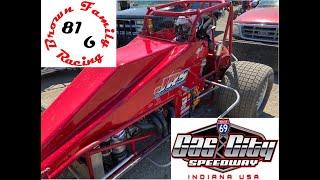 Sprint Car Racing - Testing the Vintage Sprint Car at Gas City Speedway 04/25/2021