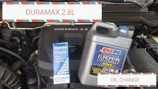 How to change the oil in the Duramax 2.8L ZR2