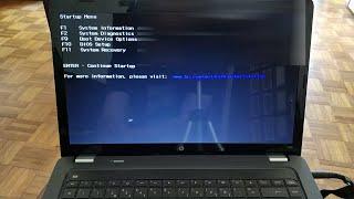 HP G62 - How to access Boot Menu and BIOS setup