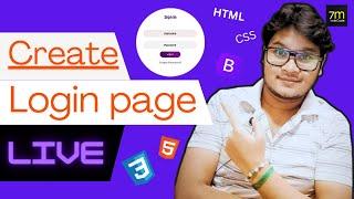 How to Create a Login Page with HTML and CSS TUTORIAL