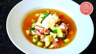 How To Make Russian Okroshka Soup | Okroshka Soup Recipe