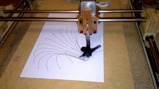 Homemade pen plotter