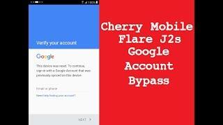 Cherry Mobile Flare J2s Google Account Bypass