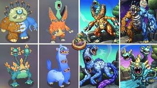 ALL Monsters Vs Monstrous Version | My Singing Monsters