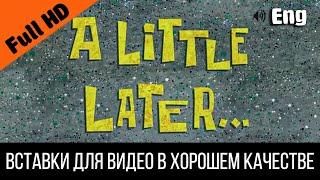 A little later / Немного позже | SpongeBob Timecard | Вставка для видео | Insert for video