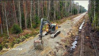 The Preparation Of The Forest Road Base: Excavation Of The Peat(Part 1 of 2)