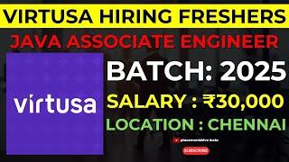 Virtusa Java Associate Engineer Job for Freshers | Apply Now | Chennai IT Jobs 2025