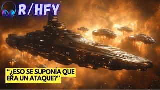 Una sola mirada a una nave humana… y la flota alienígena quedó paralizada | Sci-Fi | Historias HFY