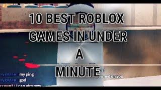 10 BEST ROBLOX SHOOTERS IN UNDER A MINUTE