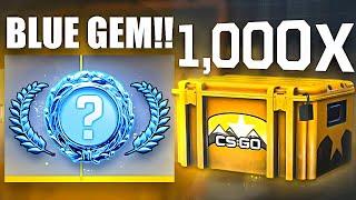 I FINALLY UNBOXED A BLUE GEM!! (1000x Horizon Case Opening)