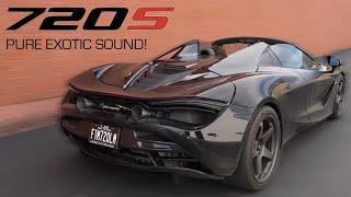 * the BEST sounding MCLAREN* Mclaren 720s with Valvetronic Designs Exhaust + Free Flow Downpipes