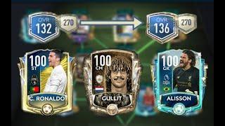 UPGRADE TEAM 132 TO 136 OVR !!! | 4 NEW 100 PLAYERS | FIFA MOBILE 20