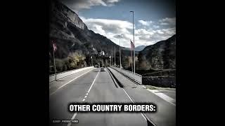 Borders VS CRAZY BORDERS  #shorts #geography #border #crazy #america #netherlands