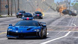 [GTA 5] HOT POURSUITE | FERRARI CONTRE LA POLICE