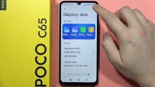 POCO C65: Adjust Display Size - Make Layout Bigger #pocophone