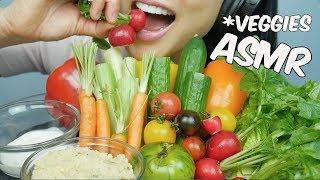 ASMR Veggie Platter (EXTREME CRUNCHY EATING SOUNDS) No Talking | SAS-ASMR