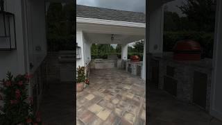 Custom Outdoor Kitchen with Gas Grill and Kamado Joe | Tampa, Florida | Just Grillin Outdoor Living