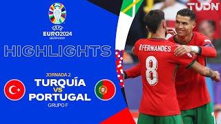 HIGHLIGHTS - Turquía vs Portugal | UEFA EURO 2024 - J2 | TUDN