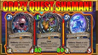 Biggest Shudderwock With CHARGE! New Quest Shaman OTK! Fractured in Alterac Valley | Hearthstone