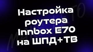 Настройка Innbox E70 на ШПД+ТВ