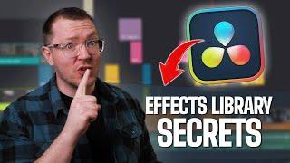 Using the EFFECTS LIBRARY the Smart Way in DaVinci Resolve