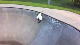 Little Hopper, Rolling in the 9' bowl at treaty skatepark, saint augustine, florida