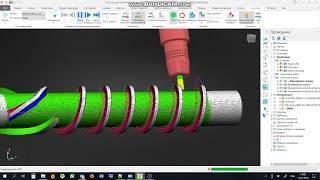 Autodesk PowerMill. Обработка шнека