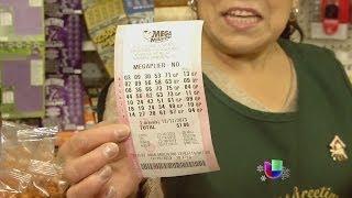 Fiebre de lotería por el "Mega Millions" -- Noticiero Univisión