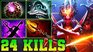 24 Kills QOP Dota 2 Mid - Best Queen Of Pain Dota 2 Pro Gameplay Guide Build 7.37