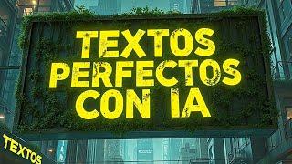 Crea textos perfectos con IA y Flux | Stable diffusion en español