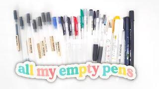 All my Empty Pens & Stationery