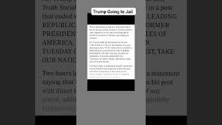 Donald J Trump Plans to go to Jail next week on Tuesday #donaldtrump #trump #jail #president