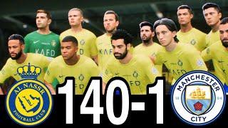 FIFA 25- MESSI RONALDO NEYMAR & MBAPPE | ALL STARS |  AL NASSR 140-1 MANCHESTER CITY| UCL LIVE