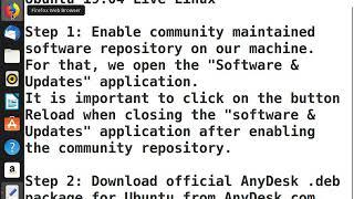 Installing AnyDesk on Ubuntu Linux 19.04